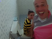 Cum inside me! Sex in public toilet and creampie 5/16