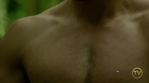 Uncut Muscle God Jerks Off In Jungle