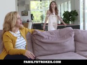 🔥❤️FamilyStrokes - Teen Stepsiblings Fuck in Front of Stepmom 1/16