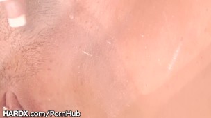 HardX Busty Brit Jasmine Jae goes Puss to Ass to Mouth!