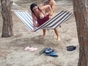 The voyeurs fucks a turist in the pines 10/16