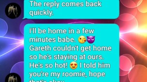 Cuckold husband sext roleplays his wife getting filled with BBC