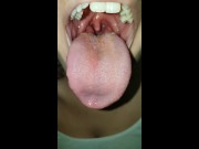 Girl Open Wide Mouth and Burping 16/16