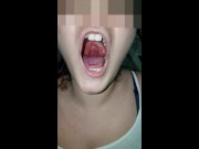 Girl Open Wide Mouth and Burping 4/16