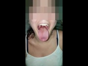 Girl Open Wide Mouth and Burping 9/16