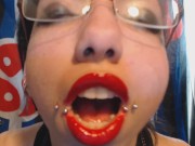 Applying Bright Red Lipstick and GF Lovey Sweet Talking 16/16