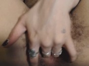 HD Closeup Fingering Meaty Hairy Pussy 9/16