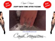 Ebony BBW Soapy Hairy Fat Ass Anal Bath Twerk Big Booty Tub - Cami Creams 9/16