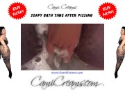 BBW Ebony Wet Sounds Soapy Hairy Pink Pussy Fingered Bathtub - Cami Creams 5/16