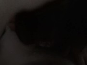 She Finishes Him onto Her Tits! Homemade Real Couple Blowjob/Handjob! 8/16