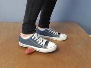 Converse cockcrush and shoejob with cumshot 10/16