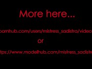 Intro - Mistress Sadistra's double dildo fun - merciless fucking 16/16