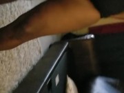 Ebony hotwife wears masquerade mask as she deep throats lucky white guy 16/16