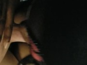 Ebony hotwife wears masquerade mask as she deep throats lucky white guy 6/16