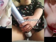 Milf With Huge Tits and Nipples Rides Toys