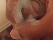 Black dick cums