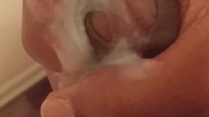 Black dick cums