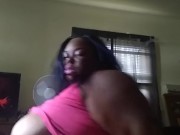 Ginger waterfalls smoking while stripping 11/16