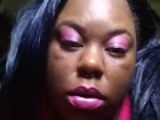 Ginger waterfalls smoking while stripping 6/16