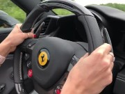Rachel Starr drives a Ferrari 1/16