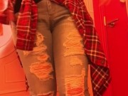 Gorgeous Chubby Milf Fucks Herself in a Dressing Room 16/16