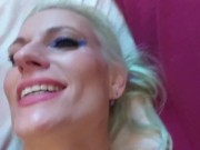 Creamy messy Milf gags for Daddy. 16/16