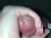 Virgin cums in condom