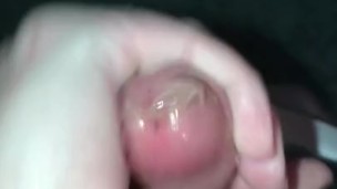 Virgin cums in condom