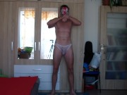 my husband ´s  colleague is my slave for fun - femdom cheating 1/16