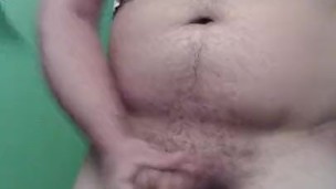 Secretly beating my cock