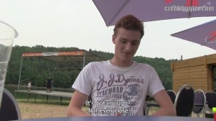  CZECH HUNTER 361 - Ginger Stud Takes A Break From Swimming To Get His Ass Drilled
