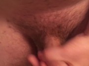 Pissing, Jerking, Cumming, Pissing. Hard Uncut Cock Pee! Ruined Orgasm