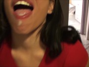 Alexis sucks and swallows 15/16