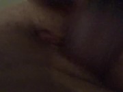 Pussy is so wet my dildo slides out 10/16