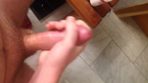 Cumming on the Bathroom Floor