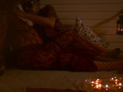 Romantic Candle Date with Curly Redhead MILF - Mutual Handjob Double Orgasm 5/16