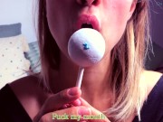 Lele, the college dream girl sucks a lolly and makes you cum. JOI countdown 10/16