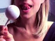 Lele, the college dream girl sucks a lolly and makes you cum. JOI countdown 6/16