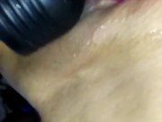 Mature milf with fucking machine