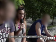 HITZEFREI Interracial German couple fuck on the rooftop 1/16