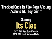 Freckled Cutie Its Cleo Pegs A Young Asshole Till They Cum! 1/16