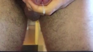 Slow Motion Cumshot From Uncut Cock