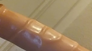 Having fun with my dildo