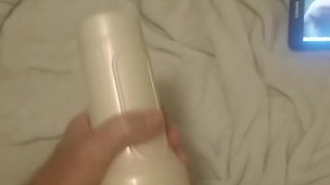 Fucking my fleshlight stoya ass