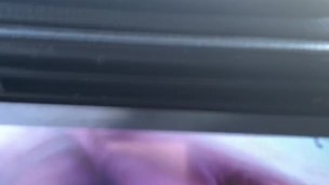 Young black man playing with my dick watching porn outside