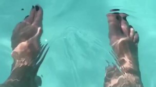 Feet and pool