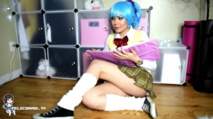 Rosario Vampire Kurumu Kurono Cosplay Suck and Fuck Creampie