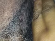 Babe nuts all over herself. I want you to come fuck this  pussy