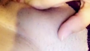 Shy teen playing with herself