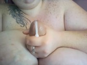 DAYTONA HALE! HOT Titfuck with cum between tits